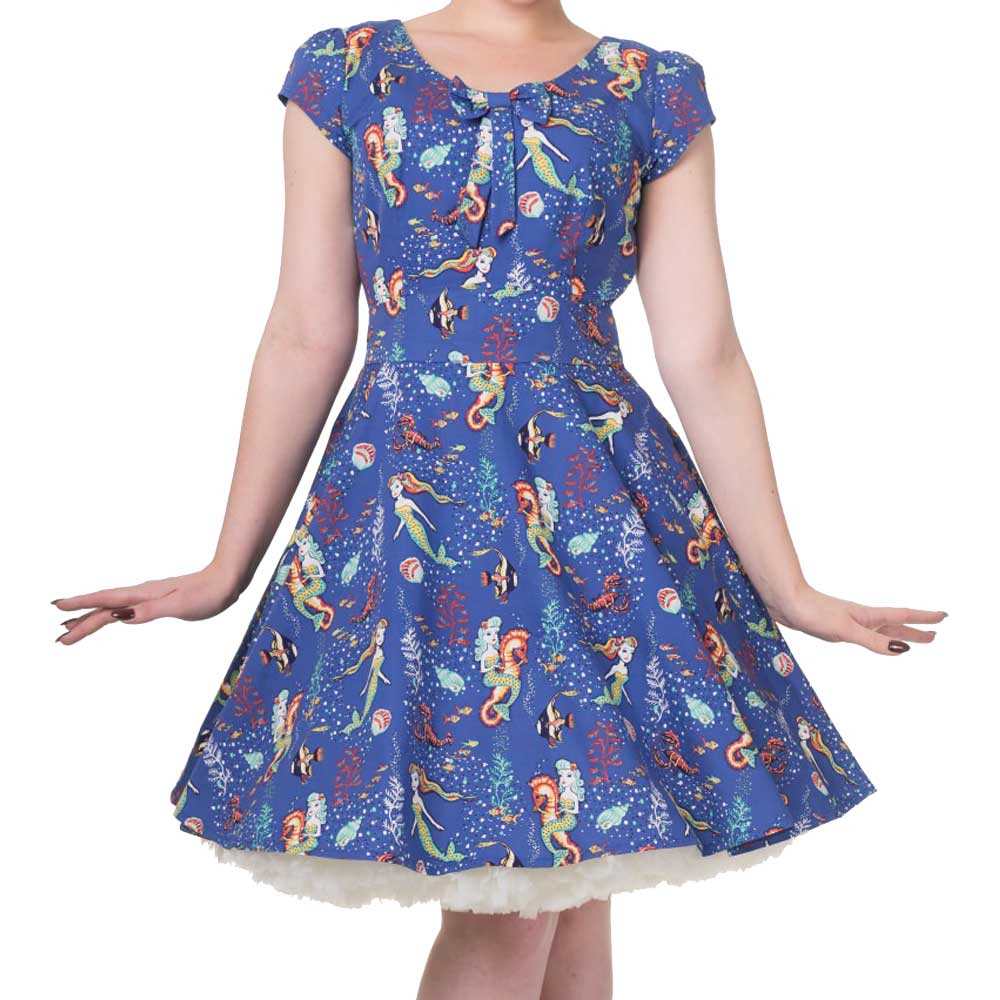 Dancing Days - MADE OF WONDER Robe évasée - Bleu/Blanc